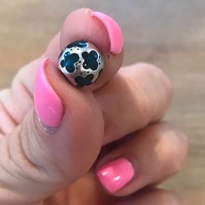 Pandora Silver and Aqua Charm